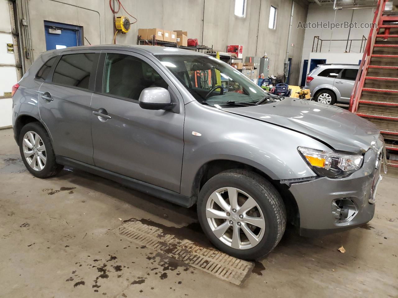 2015 Mitsubishi Outlander Sport Es Gray vin: 4A4AR3AU5FE018558