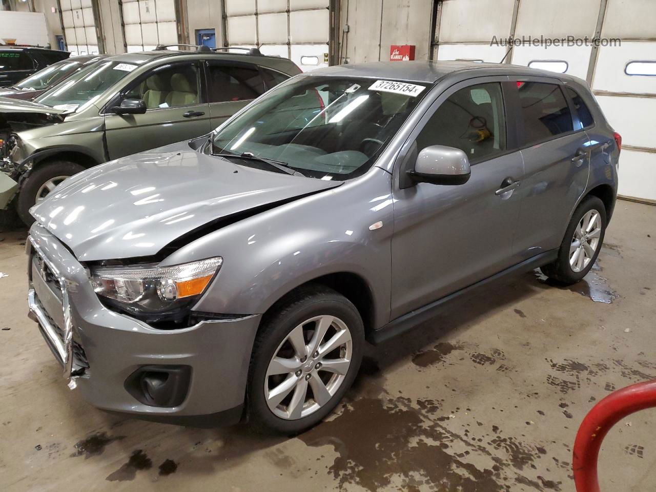 2015 Mitsubishi Outlander Sport Es Gray vin: 4A4AR3AU5FE018558