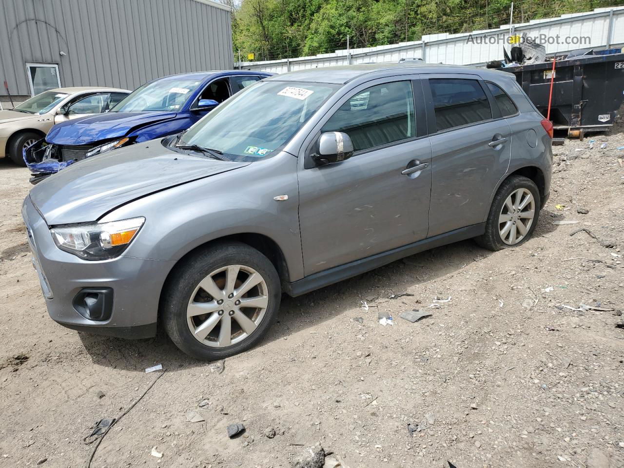 2015 Mitsubishi Outlander Sport Es Gray vin: 4A4AR3AU5FE041032