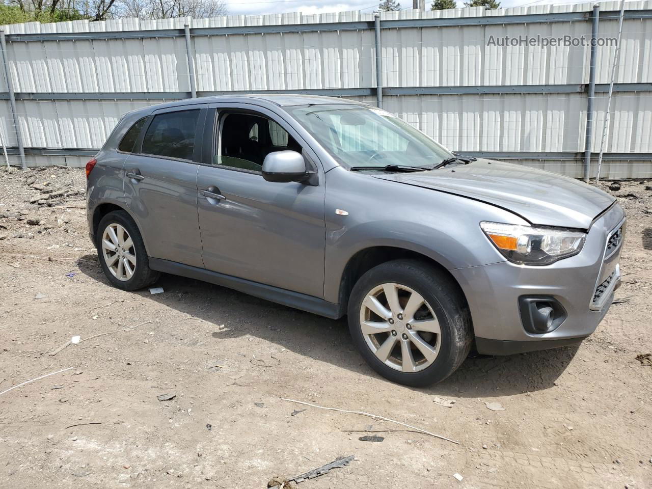 2015 Mitsubishi Outlander Sport Es Gray vin: 4A4AR3AU5FE041032