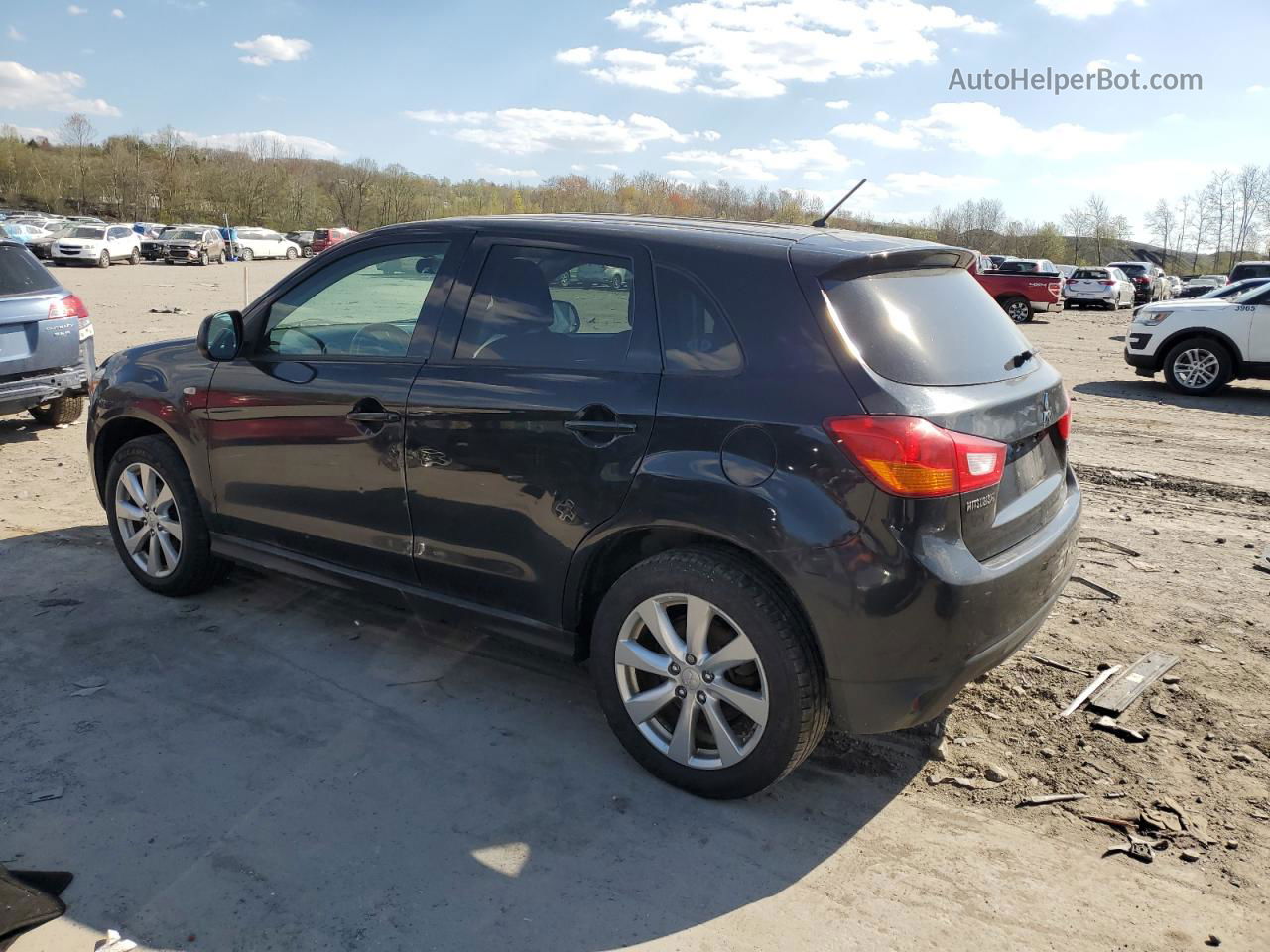 2015 Mitsubishi Outlander Sport Es Черный vin: 4A4AR3AU5FE052452