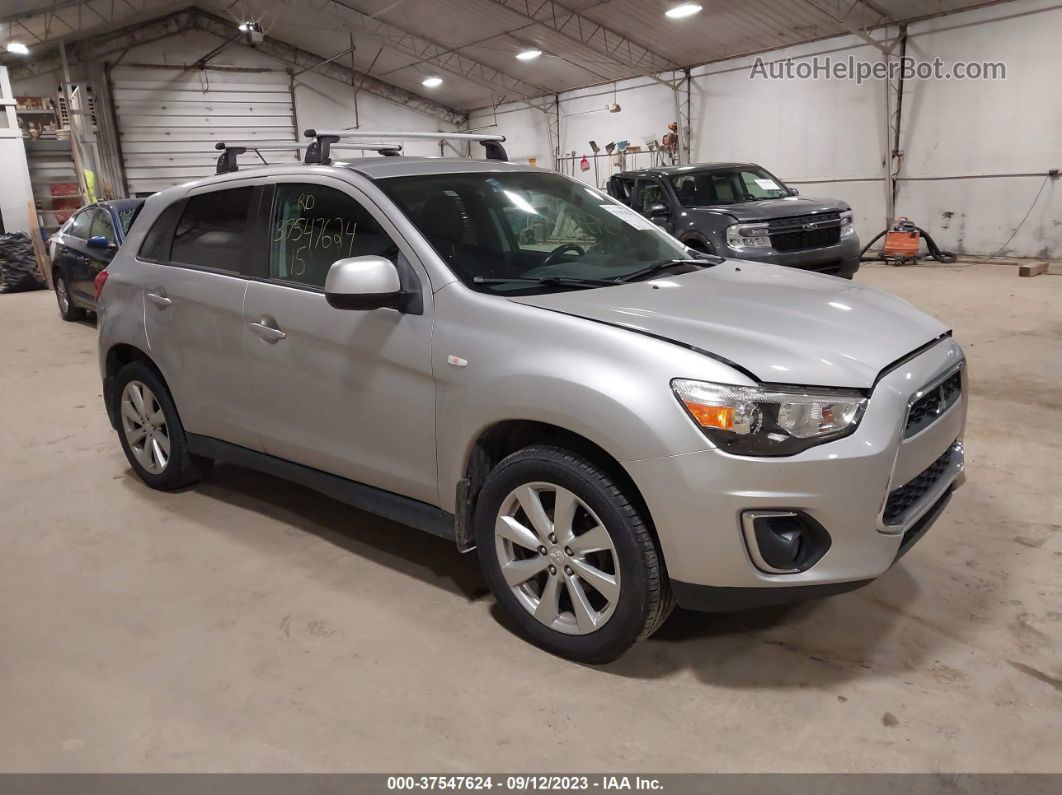 2015 Mitsubishi Outlander Sport Es Серебряный vin: 4A4AR3AU5FE054556