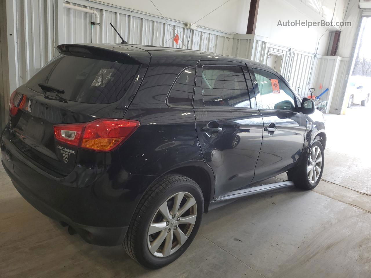 2013 Mitsubishi Outlander Sport Es Черный vin: 4A4AR3AU6DE021823