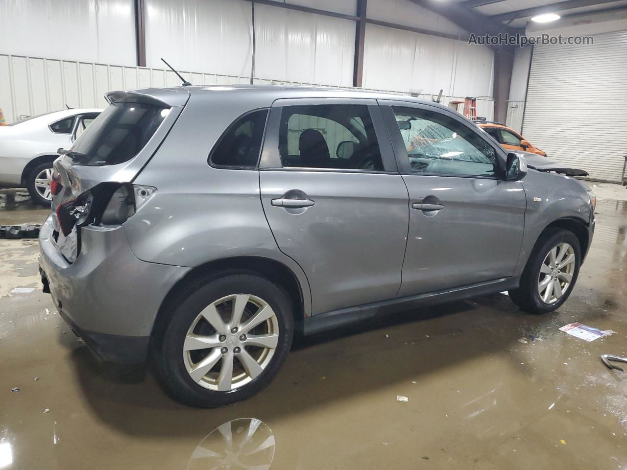 2014 Mitsubishi Outlander Sport Es Gray vin: 4A4AR3AU6EE009446