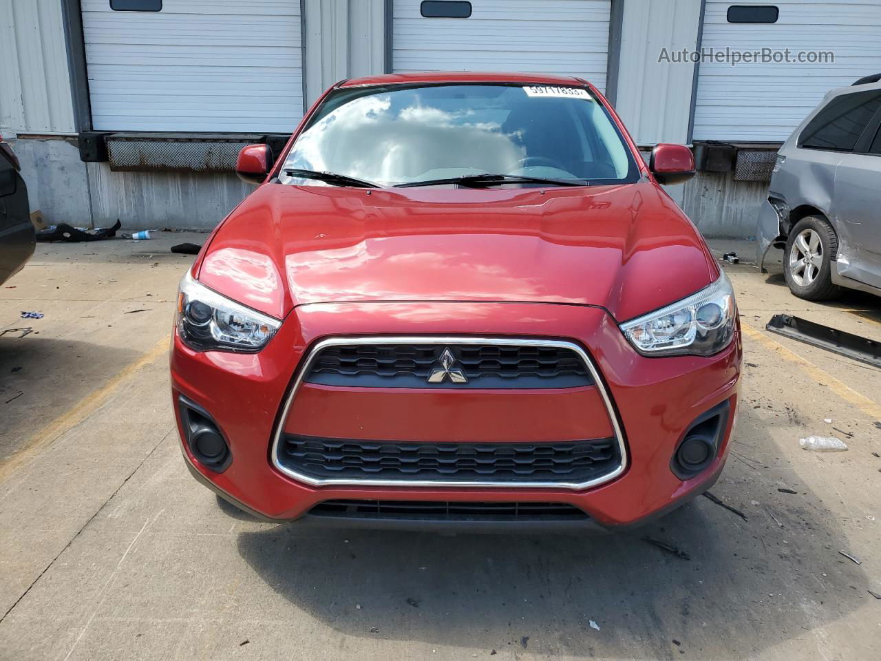 2014 Mitsubishi Outlander Sport Es Maroon vin: 4A4AR3AU6EE016526