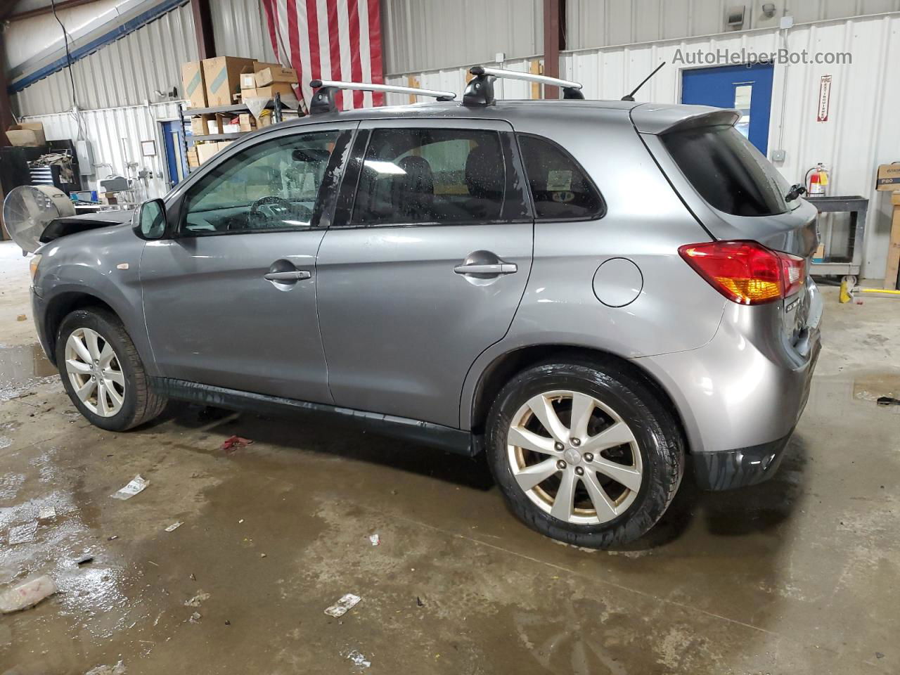 2014 Mitsubishi Outlander Sport Es Gray vin: 4A4AR3AU6EE027669