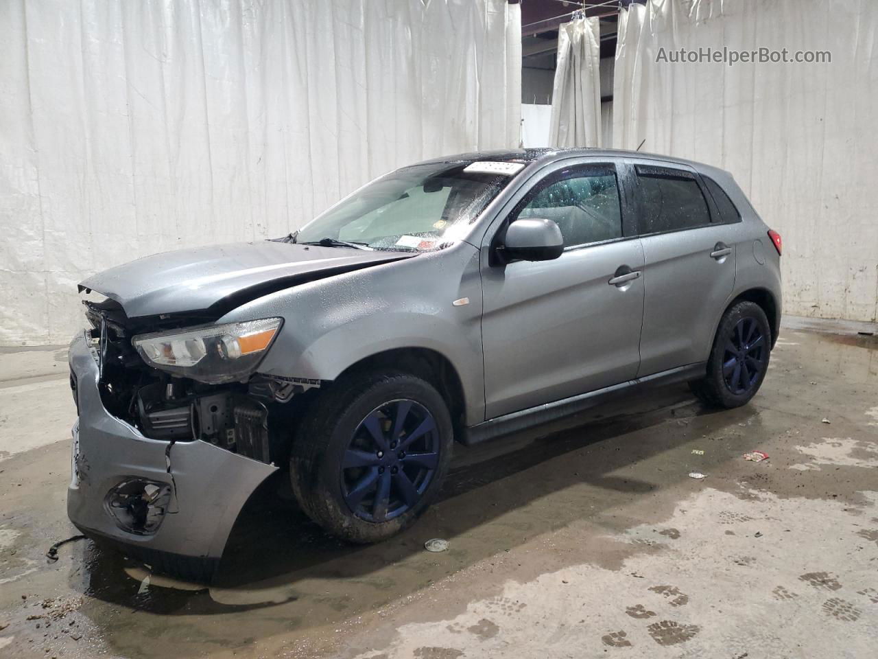 2015 Mitsubishi Outlander Sport Es Silver vin: 4A4AR3AU6FE008816