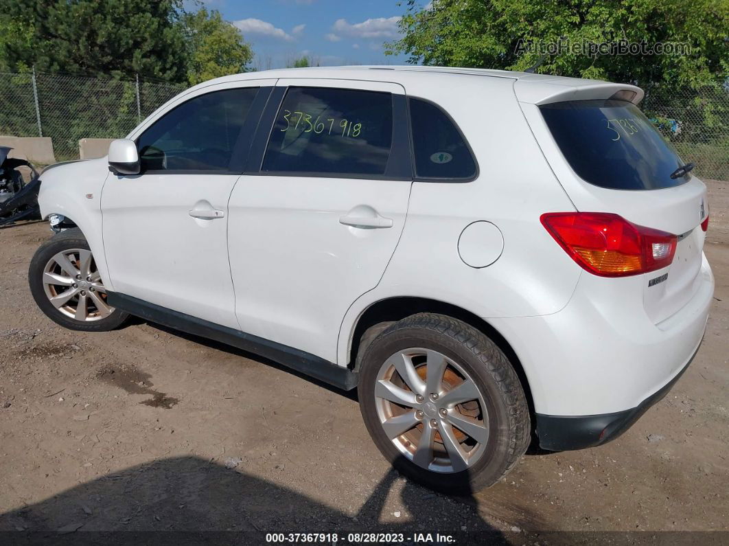 2015 Mitsubishi Outlander Sport Es White vin: 4A4AR3AU6FE040763