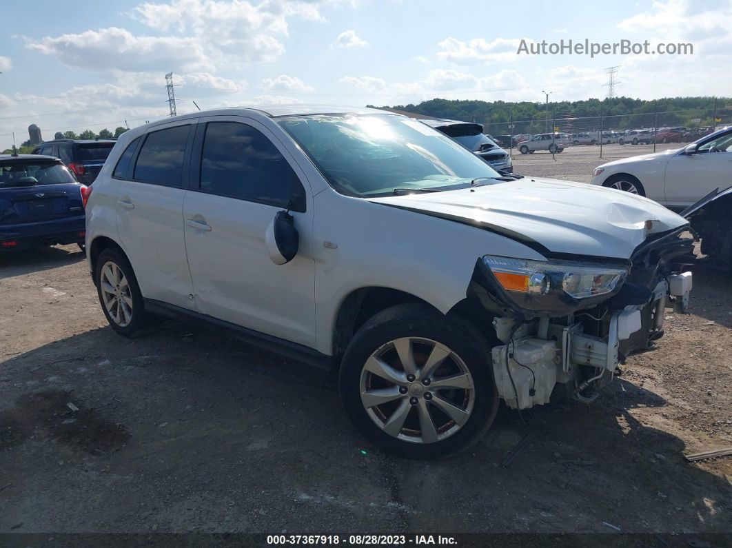 2015 Mitsubishi Outlander Sport Es White vin: 4A4AR3AU6FE040763