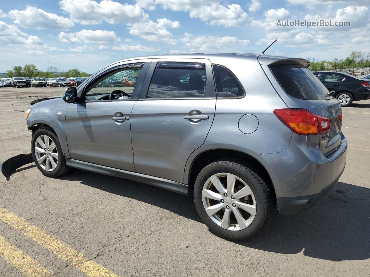 2013 Mitsubishi Outlander Sport Es Gray vin: 4A4AR3AU7DE007106