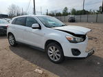 2013 Mitsubishi Outlander Sport Es White vin: 4A4AR3AU7DE012614