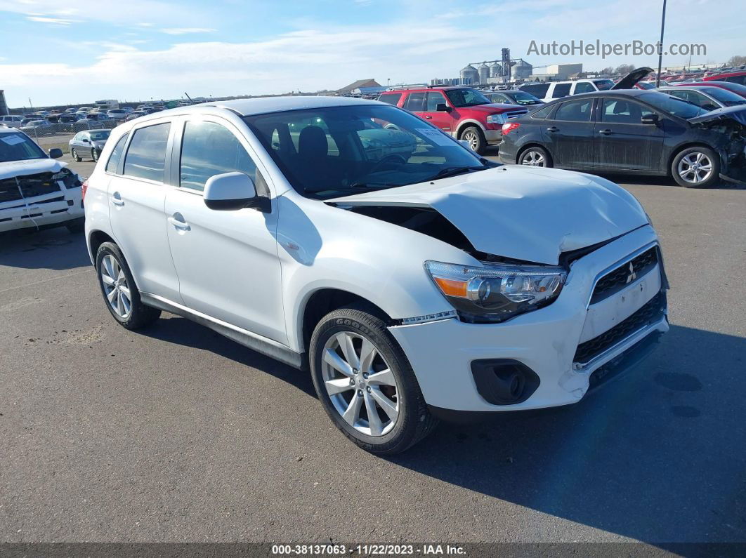 2013 Mitsubishi Outlander Sport Es White vin: 4A4AR3AU7DE022124