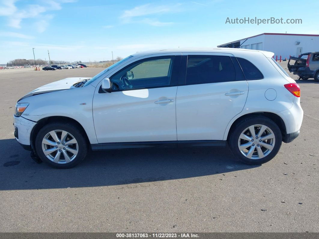 2013 Mitsubishi Outlander Sport Es White vin: 4A4AR3AU7DE022124