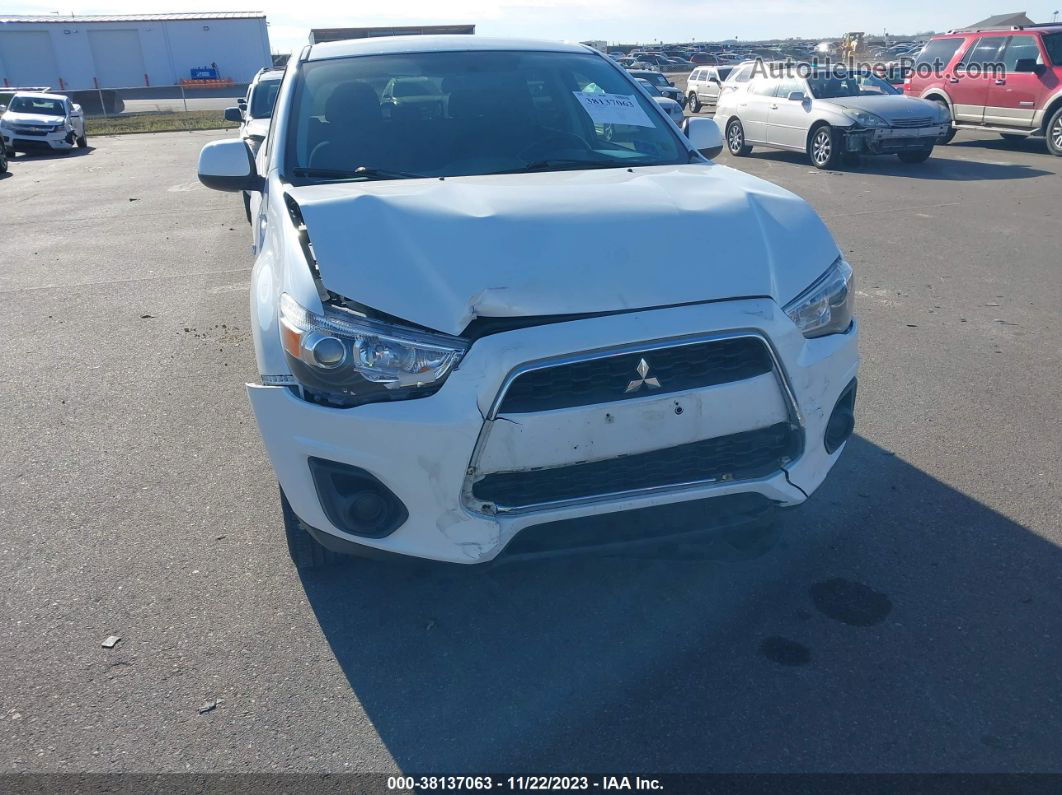 2013 Mitsubishi Outlander Sport Es White vin: 4A4AR3AU7DE022124