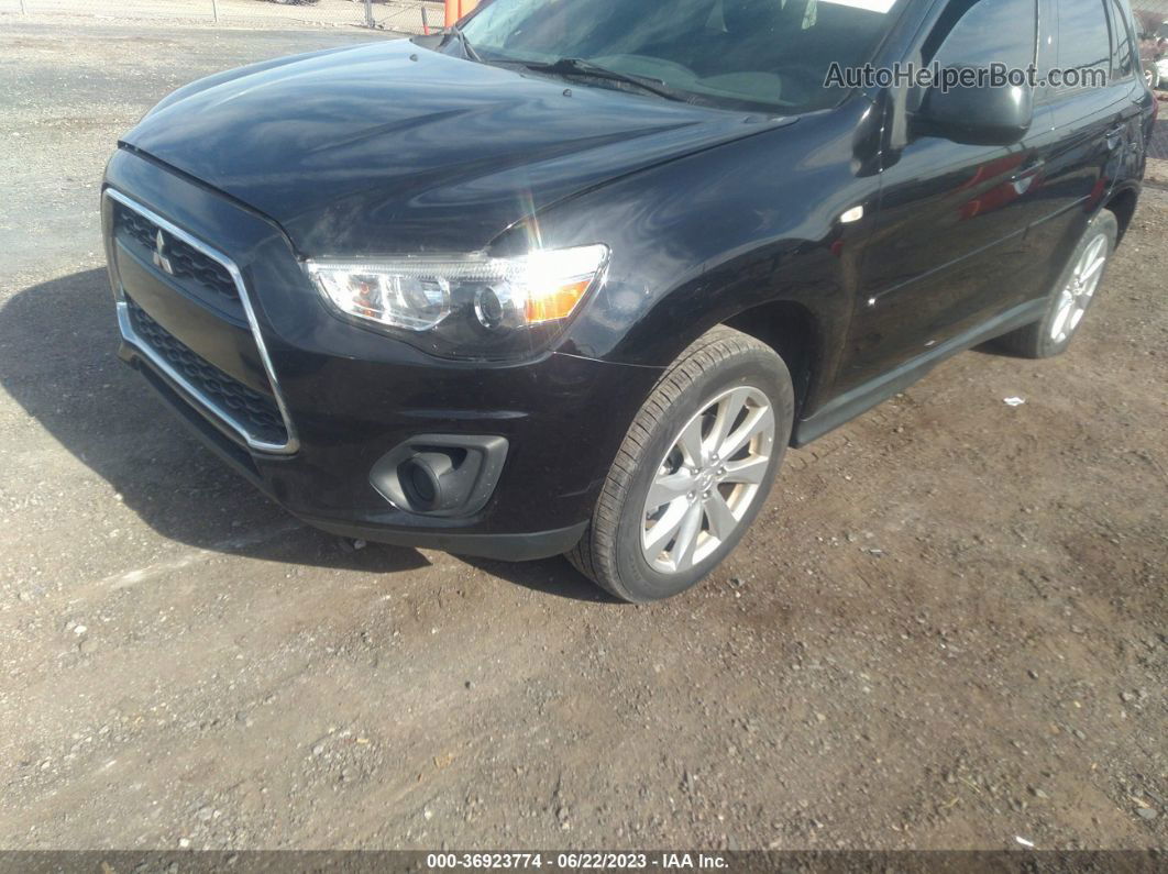 2015 Mitsubishi Outlander Sport Es Черный vin: 4A4AR3AU7FE019520