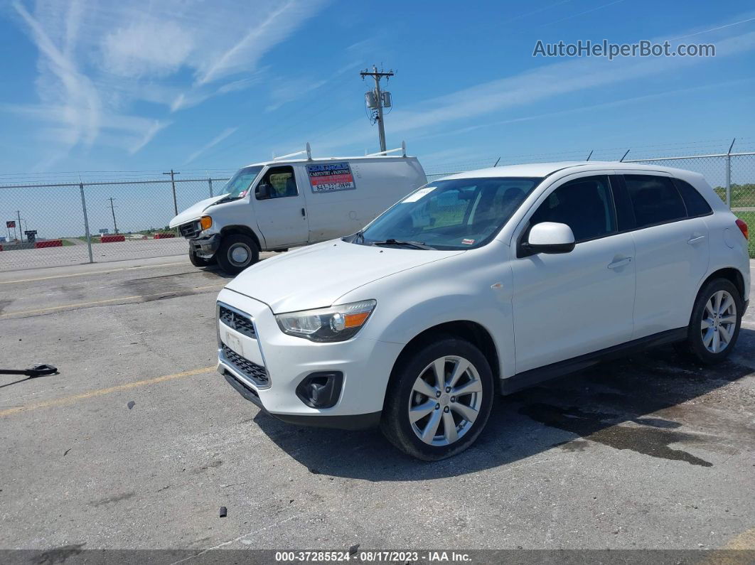 2015 Mitsubishi Outlander Sport Es White vin: 4A4AR3AU7FE019887