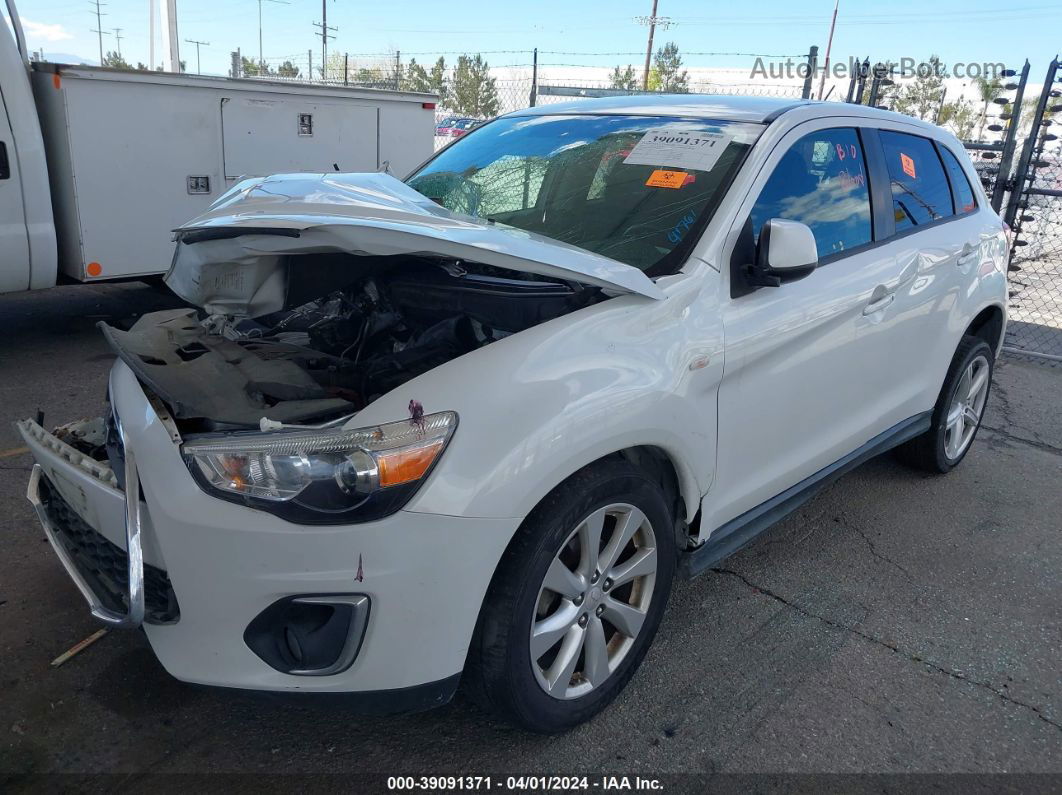 2015 Mitsubishi Outlander Sport Es White vin: 4A4AR3AU7FE041761