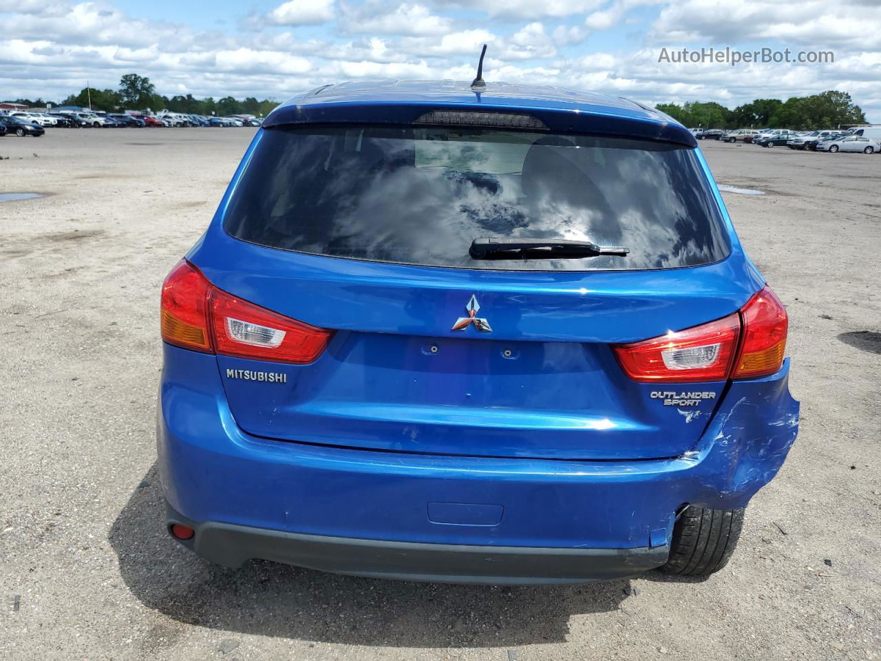 2015 Mitsubishi Outlander Sport Es Синий vin: 4A4AR3AU7FE049939