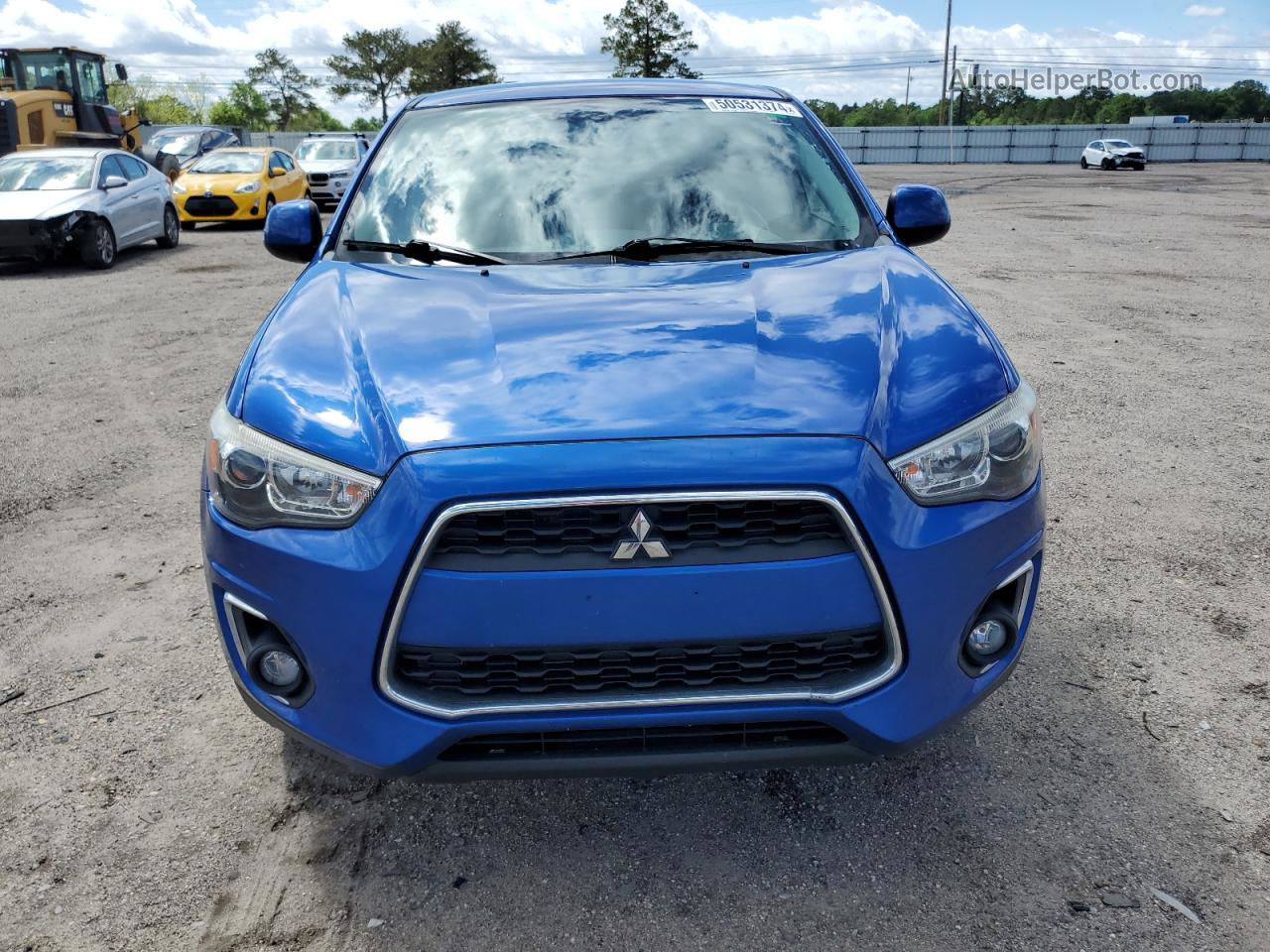 2015 Mitsubishi Outlander Sport Es Синий vin: 4A4AR3AU7FE049939