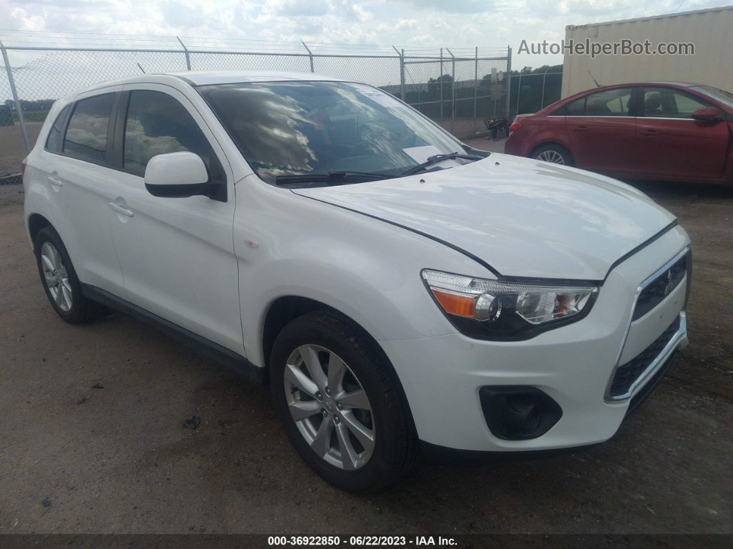 2013 Mitsubishi Outlander Sport Es White vin: 4A4AR3AU8DE004702