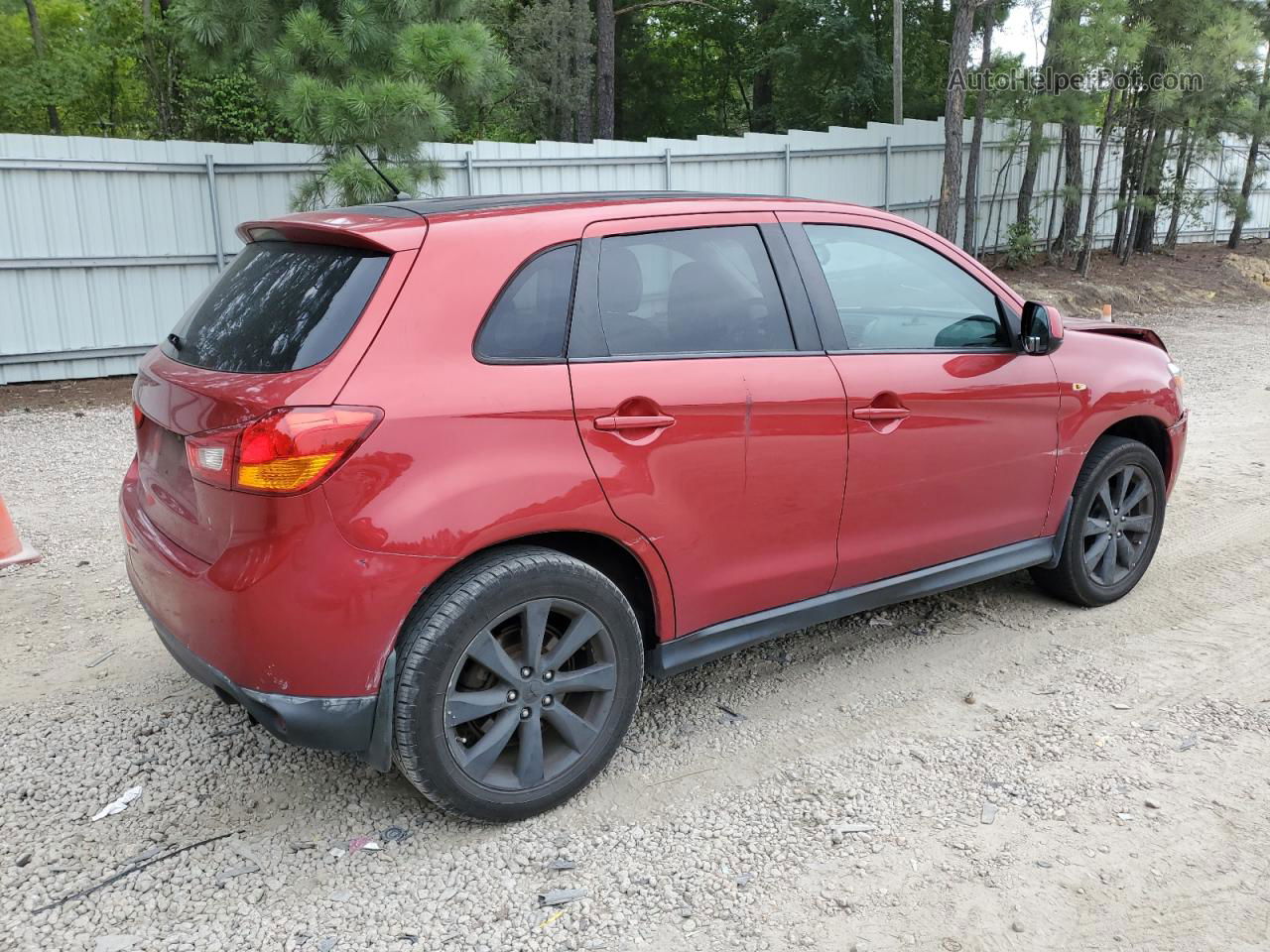 2013 Mitsubishi Outlander Sport Es Red vin: 4A4AR3AU8DE006448