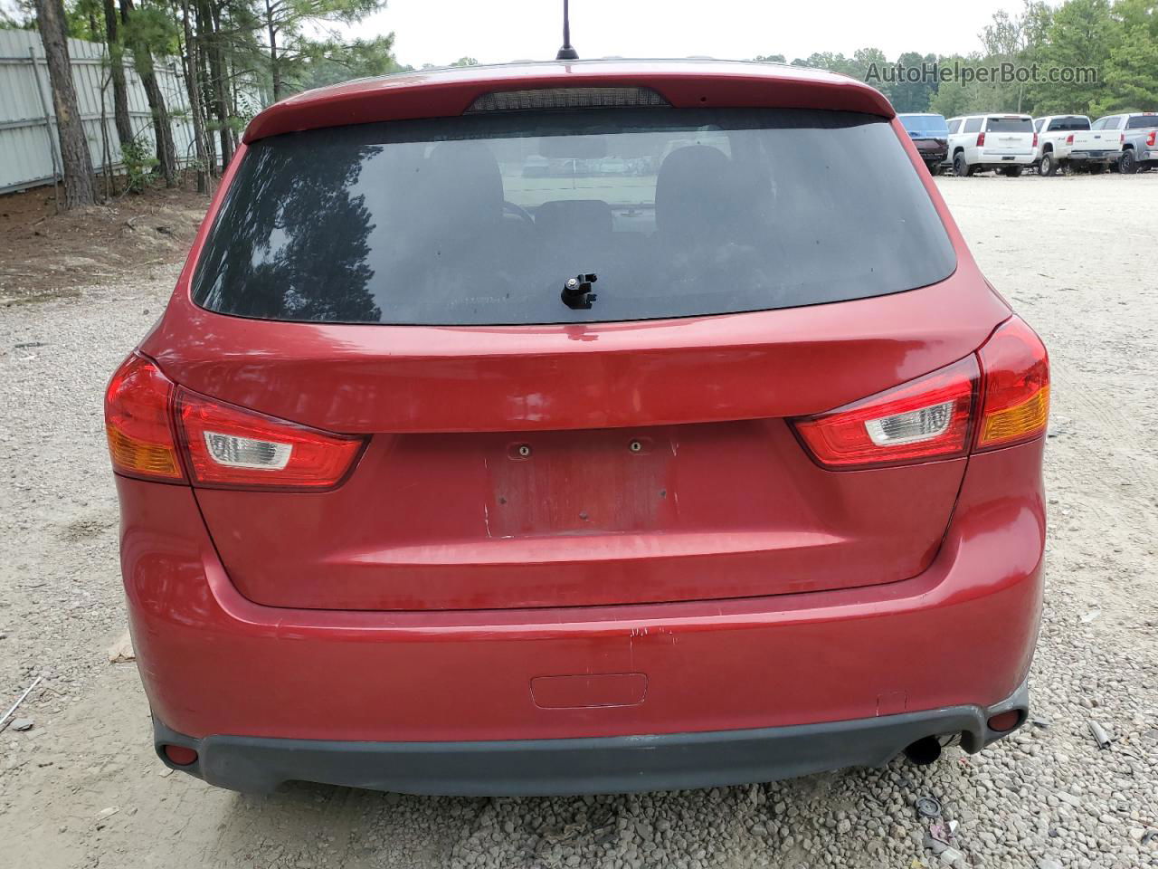 2013 Mitsubishi Outlander Sport Es Red vin: 4A4AR3AU8DE006448