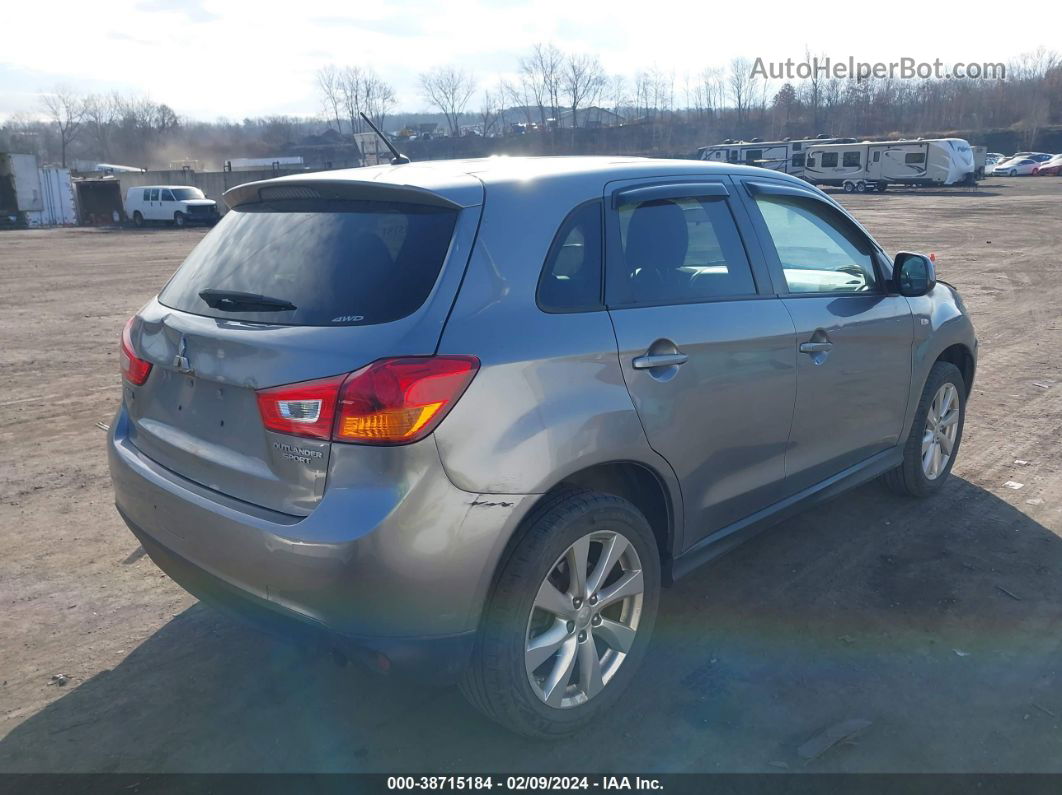 2013 Mitsubishi Outlander Sport Es Gray vin: 4A4AR3AU8DE015361