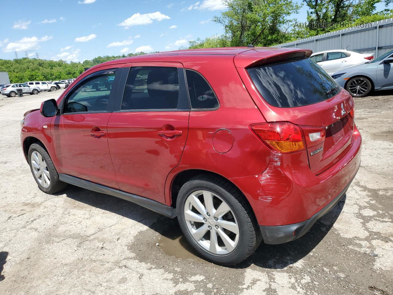 2014 Mitsubishi Outlander Sport Es Burgundy vin: 4A4AR3AU8EE026832