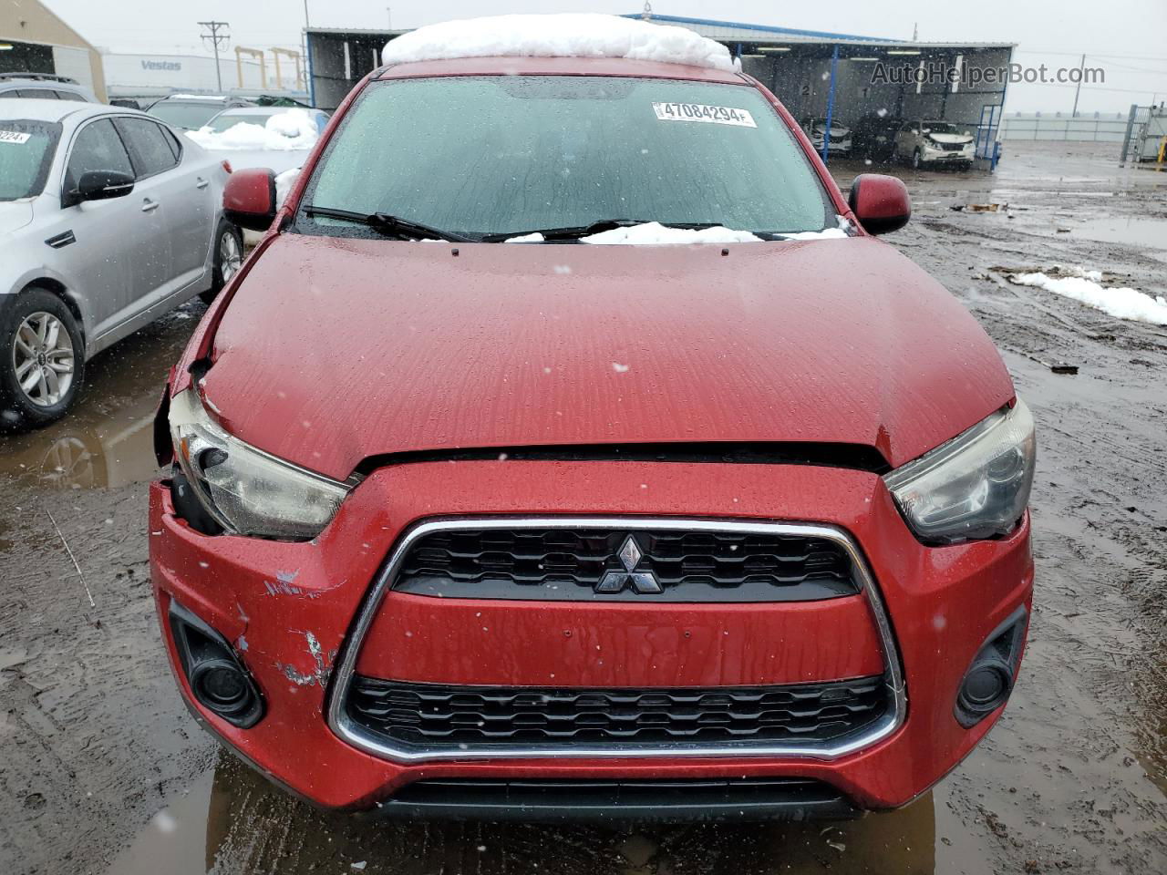 2015 Mitsubishi Outlander Sport Es Red vin: 4A4AR3AU8FE046211