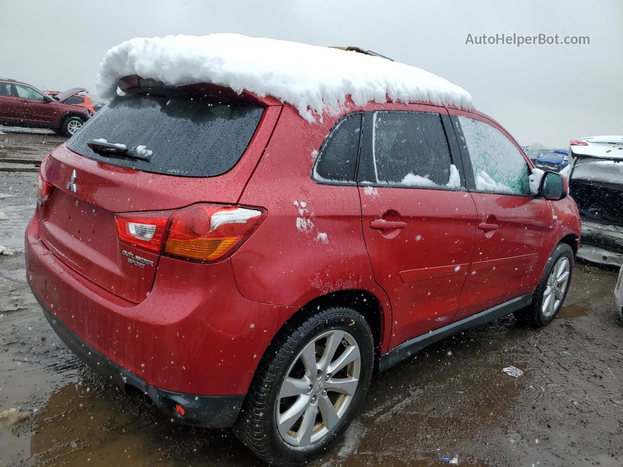 2015 Mitsubishi Outlander Sport Es Red vin: 4A4AR3AU8FE046211