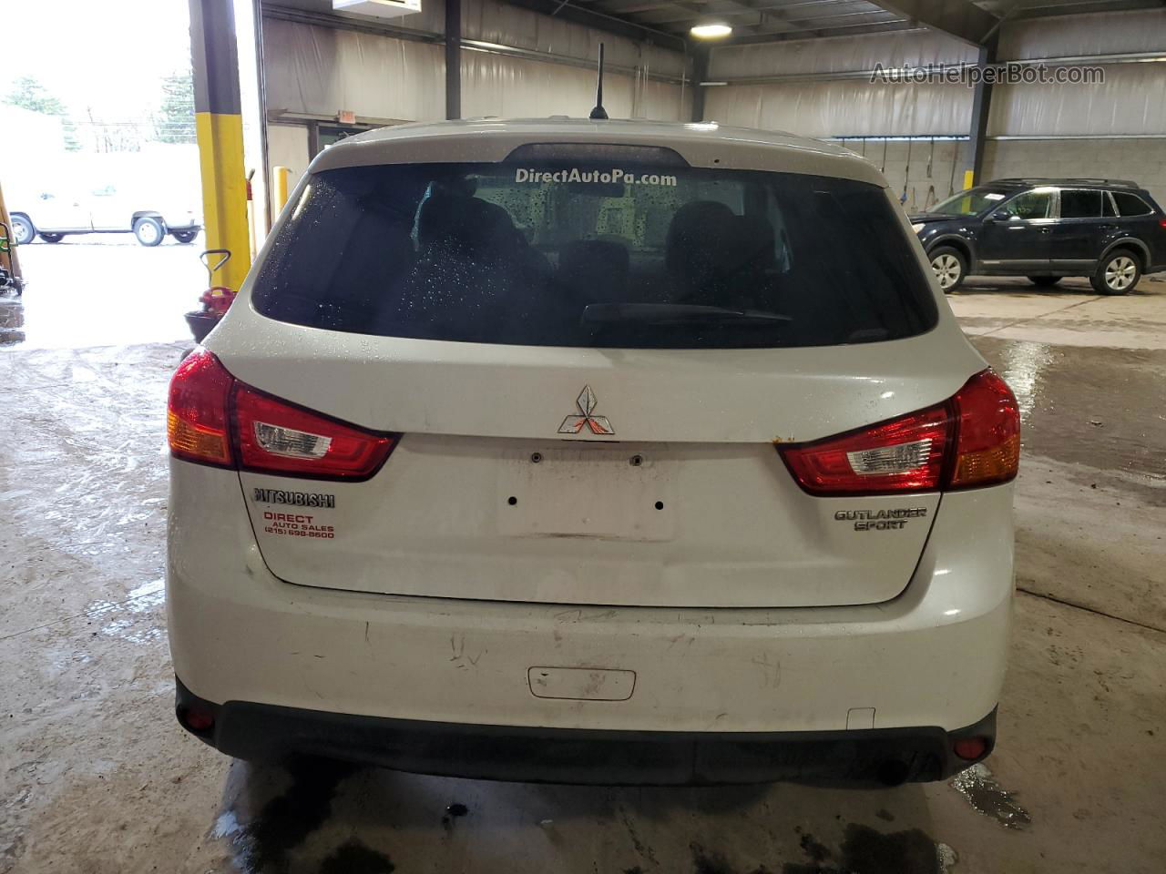 2013 Mitsubishi Outlander Sport Es White vin: 4A4AR3AU9DE001260