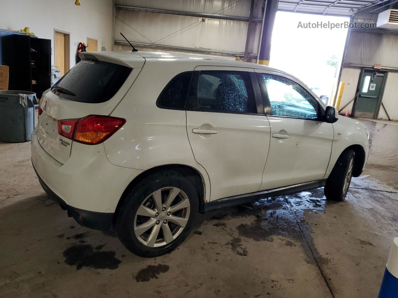 2013 Mitsubishi Outlander Sport Es White vin: 4A4AR3AU9DE001260