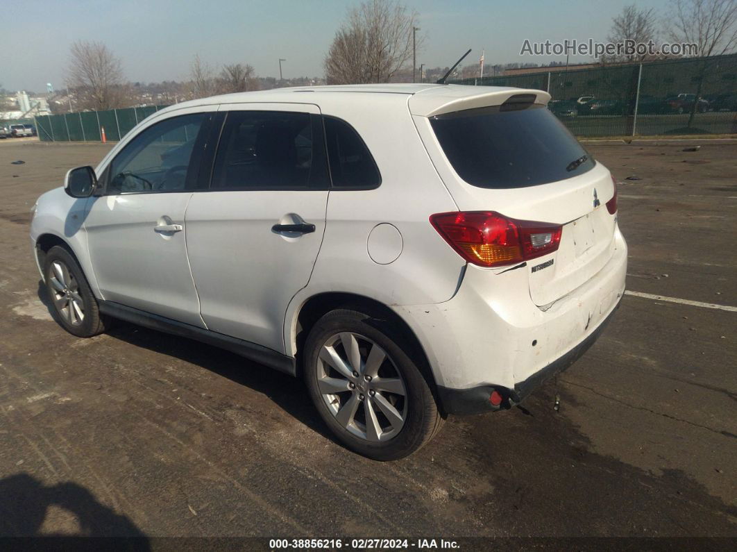 2013 Mitsubishi Outlander Sport Es White vin: 4A4AR3AU9DE003879