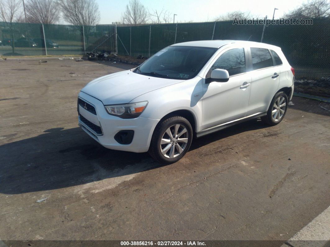 2013 Mitsubishi Outlander Sport Es White vin: 4A4AR3AU9DE003879