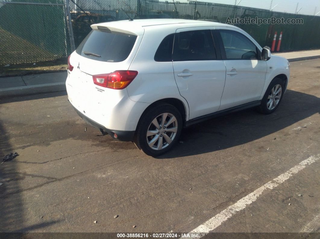 2013 Mitsubishi Outlander Sport Es White vin: 4A4AR3AU9DE003879