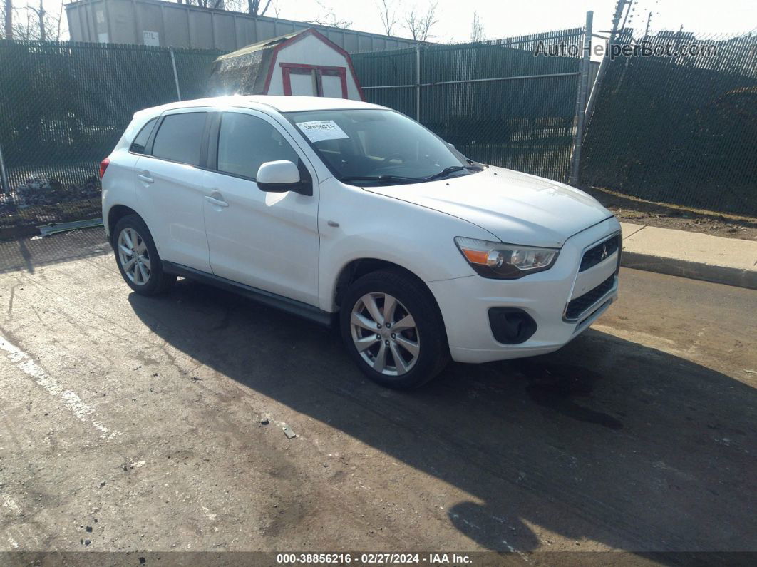 2013 Mitsubishi Outlander Sport Es White vin: 4A4AR3AU9DE003879