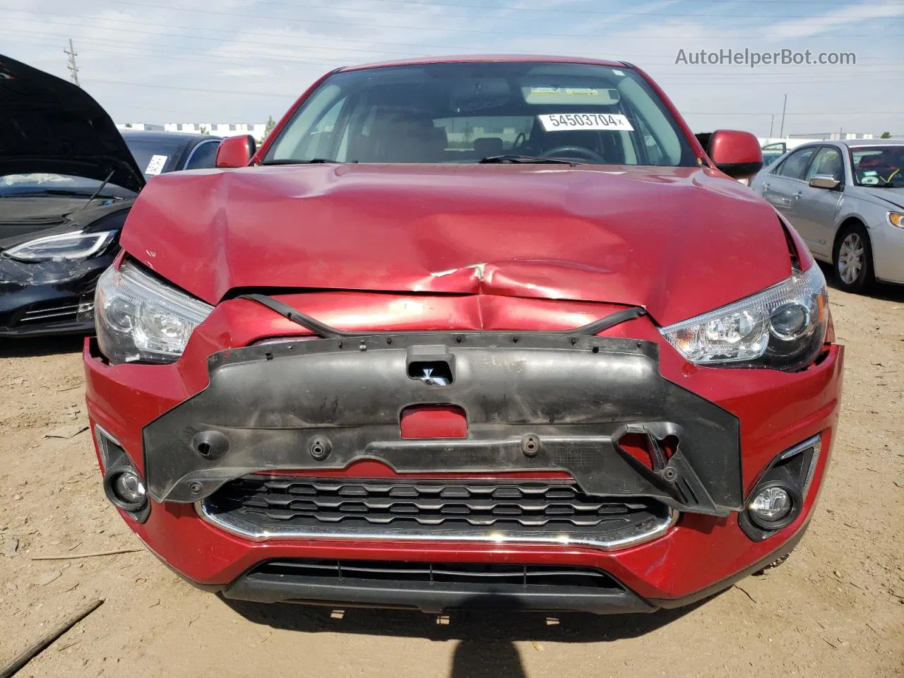 2014 Mitsubishi Outlander Sport Es Red vin: 4A4AR3AU9EE018285