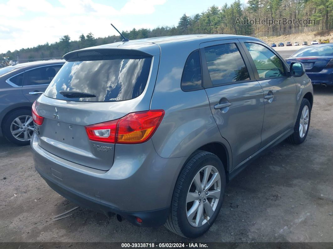 2015 Mitsubishi Outlander Sport Es Gray vin: 4A4AR3AU9FE040143