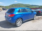 2015 Mitsubishi Outlander Sport Es Blue vin: 4A4AR3AU9FE050557