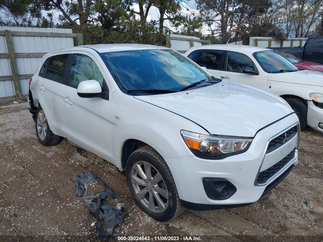 2015 Mitsubishi Outlander Sport Es White vin: 4A4AR3AU9FE050848