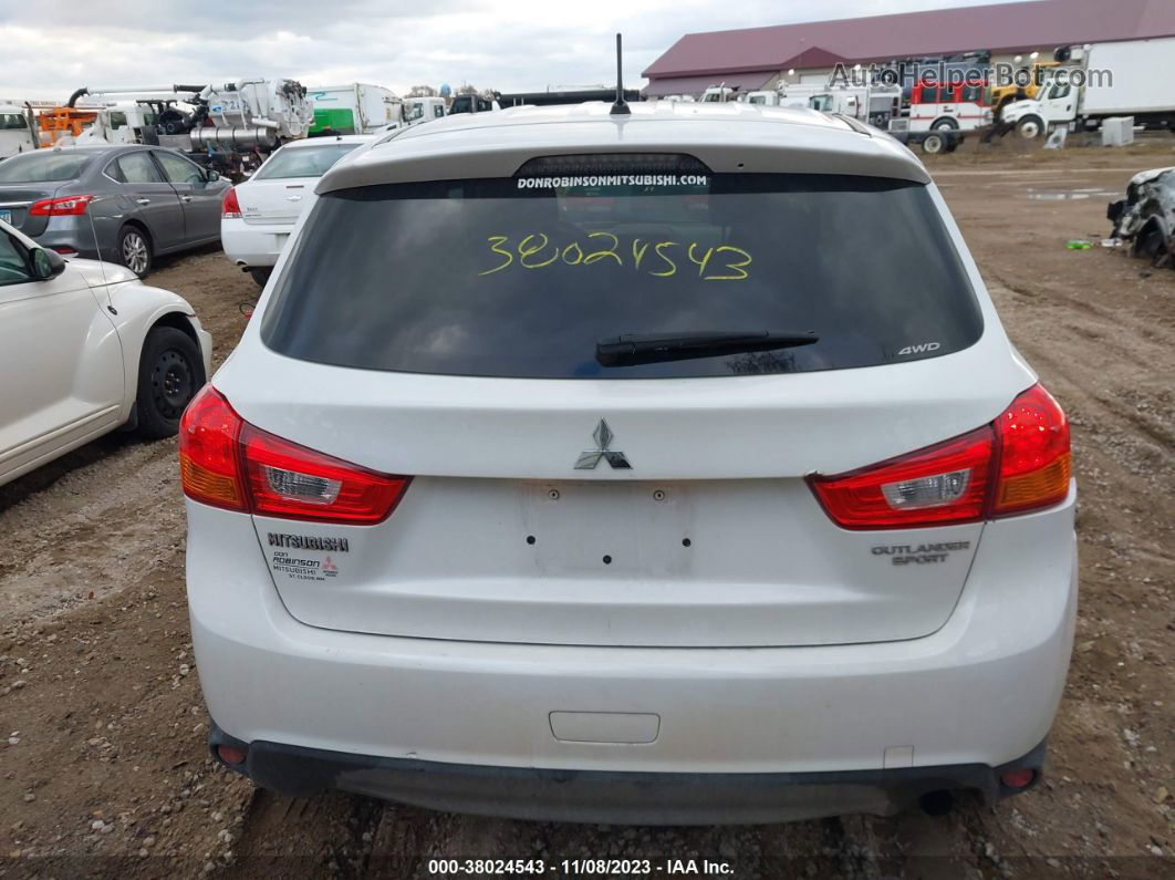 2015 Mitsubishi Outlander Sport Es White vin: 4A4AR3AU9FE050848