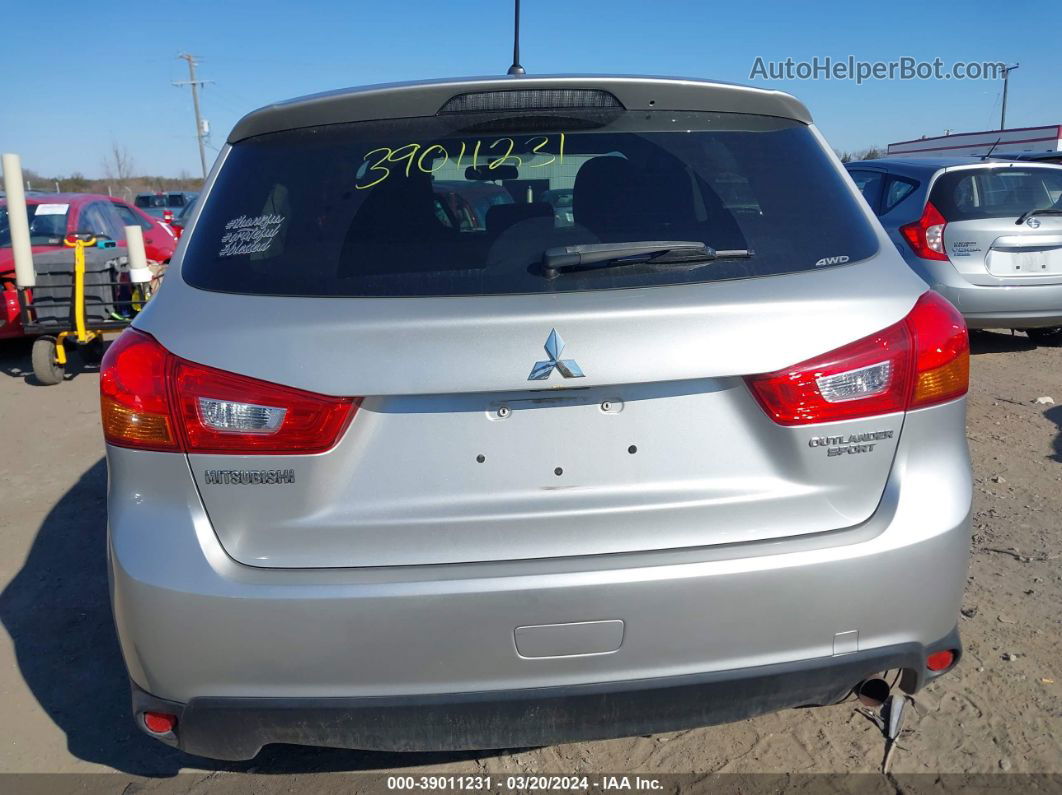 2013 Mitsubishi Outlander Sport Es Silver vin: 4A4AR3AUXDE015720