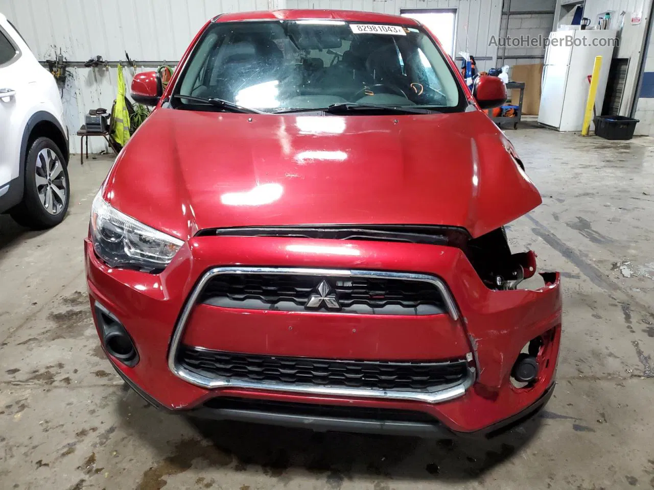 2015 Mitsubishi Outlander Sport Es Бордовый vin: 4A4AR3AUXFE004204