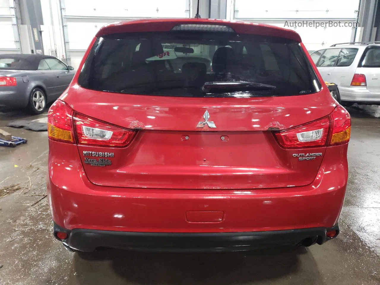 2015 Mitsubishi Outlander Sport Es Бордовый vin: 4A4AR3AUXFE004204