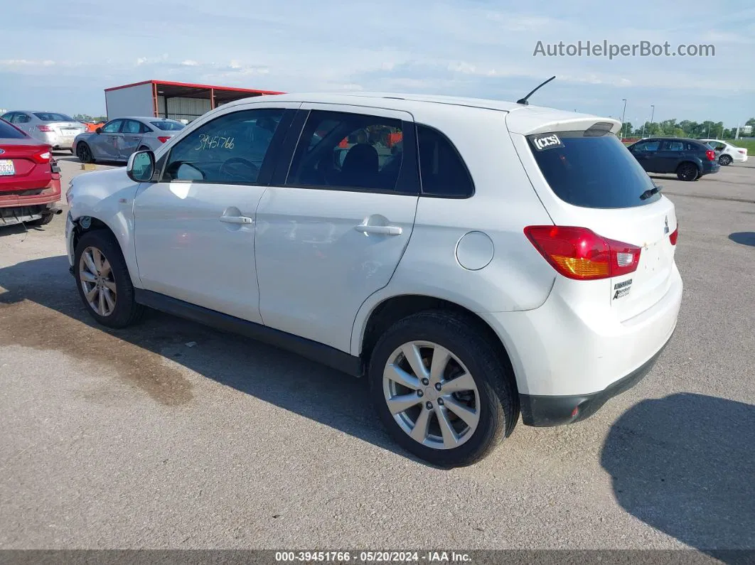 2015 Mitsubishi Outlander Sport Es White vin: 4A4AR3AUXFE031886