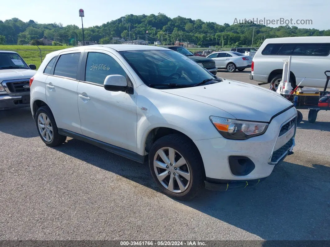 2015 Mitsubishi Outlander Sport Es White vin: 4A4AR3AUXFE031886