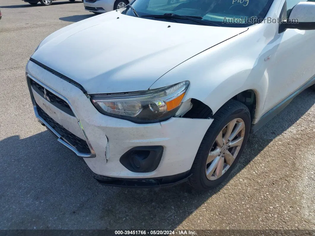 2015 Mitsubishi Outlander Sport Es White vin: 4A4AR3AUXFE031886