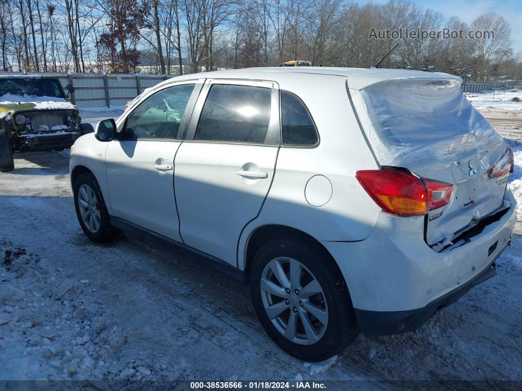 2015 Mitsubishi Outlander Sport Es White vin: 4A4AR3AUXFE047845