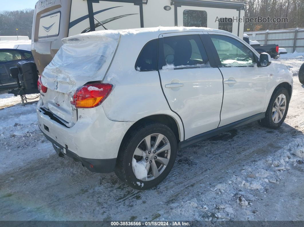 2015 Mitsubishi Outlander Sport Es White vin: 4A4AR3AUXFE047845