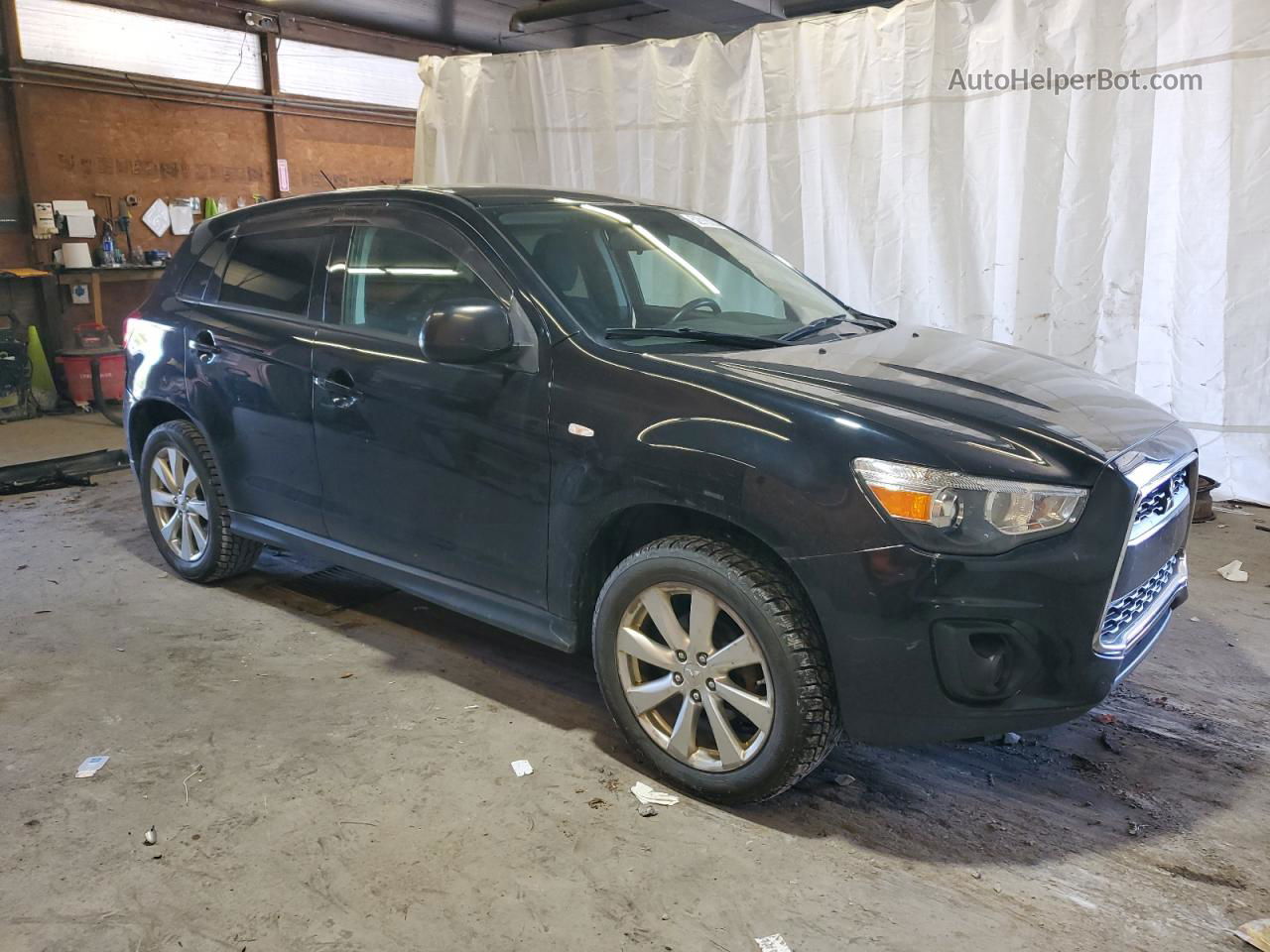 2015 Mitsubishi Outlander Sport Es Black vin: 4A4AR3AUXFE048154